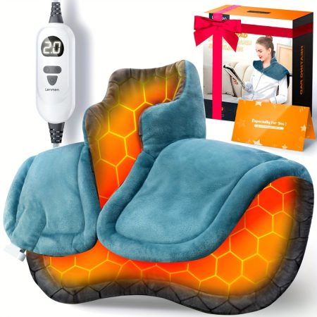 Graphene Heating Pad with 3 Times The Depth Of Warmth Shawl, Weighted Instant Heating Pad Suitable for Neck And Shoulders, Heating Wrapping with 6 Heating Options And 4 Automatic Shut-off Timers, Mother's Day Gift for Mom, Birthday Gift for Mom