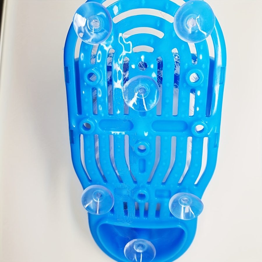 Exfoliating Foot Scrubber 1pc - Plastic Foot Wash Brush with Polyester Bristles - Shower Floor Dead Skin Remover and Massage Cleaner with Suction Cup - Image 9
