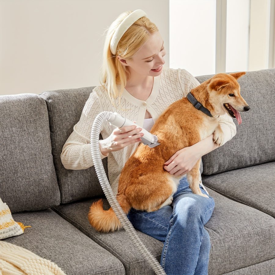 Pet Grooming Vacuum Kit 5 in 1, Vacuum Suction Strong Power 99% Pet Hair, Professional Clippers with 6 Guide Combs, Mulifunctional Grooming Tools for Dogs Cats and Other Animals - Image 3