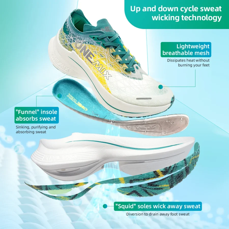 ONEMIX 2025 New Nylon Carbon Plate Marathon Running Shoe Pro Tests Stable Support For Shock-absorbing Ultralight Bounce Sneakers - Image 6