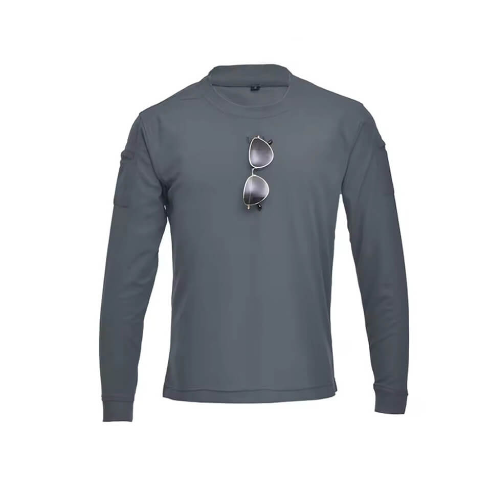 Men's T-shirt Casual Short Sleeved Tees Long Sleeve O Neck Sweat Absorbent Combat T-shirt Hunt Airsoft T Shirts Hunting - Image 4