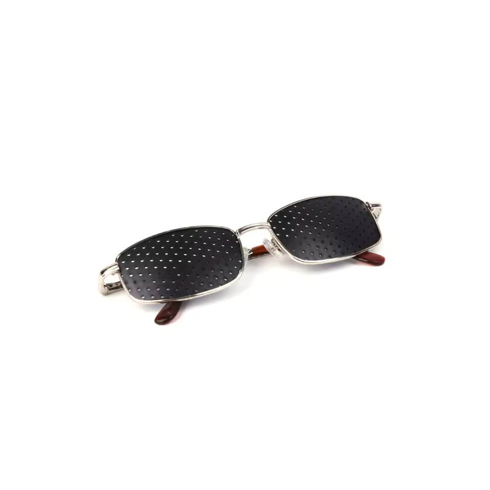 Metal Pinhole Glasses Exercise Eyewear Eyesight Improvement for Vision Training - Image 2