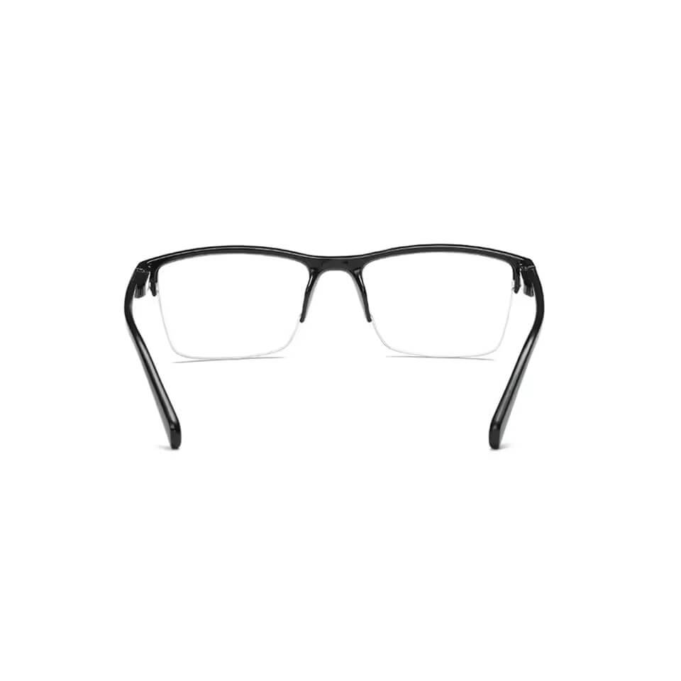 Half Frame Reading Glasses Presbyopic Eyewear Male Female Far Sight Glasses Ultra Light Black Red with Strength +75 To +400 - Image 3